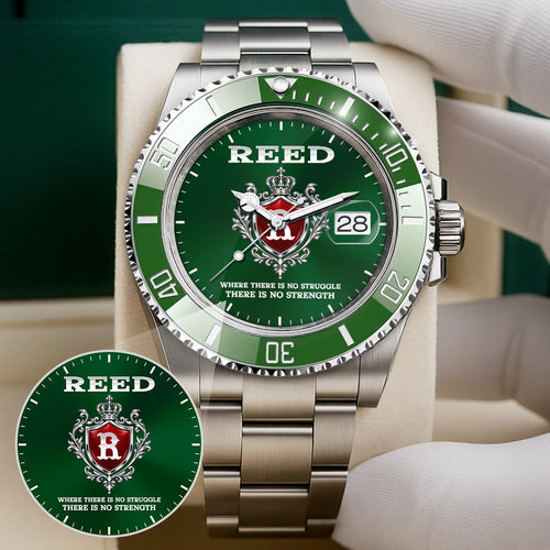 Where There Is No Struggle There Is No Strength Green Watch REED M1-W28