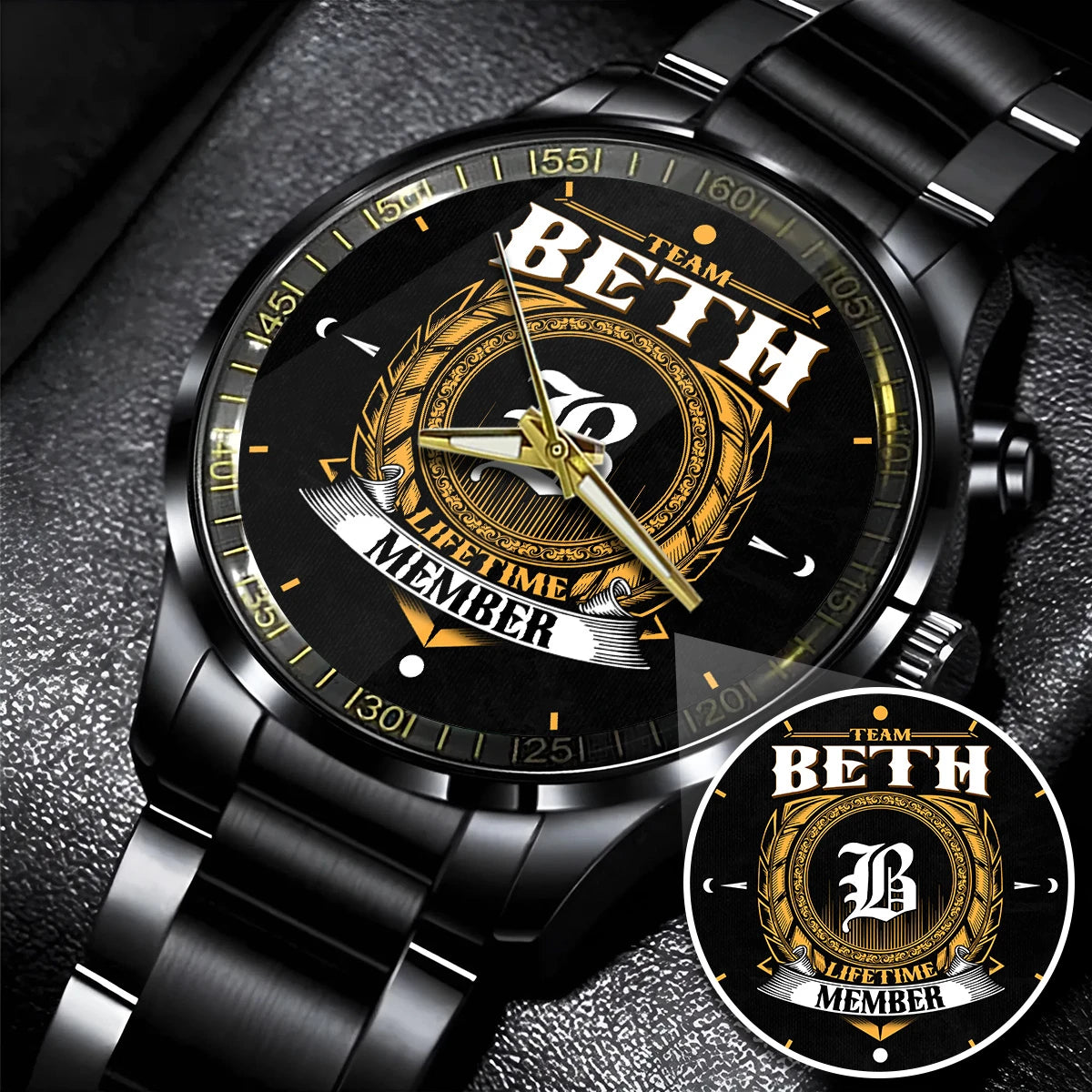 BETH 13K1-445 Personalized Watch, Premium Gift for Anniversary