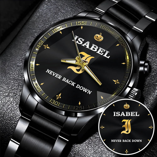 Never Back Down Halloween Pumpkin Watch ISABEL M1-W20