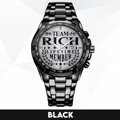 RICH 13K1-437 Alloy-Quatz-Men Watch, Personalized Premium Gift for Anniversary