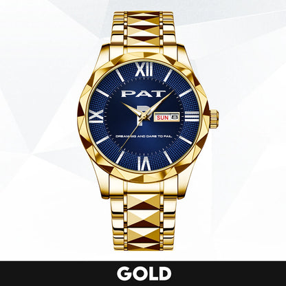 Blue & Silver Watch Dream Big and Dare to Fail PAT M1-W36