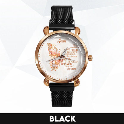 They Whisper To Her You Can't Withstand The Storm Golden Rose Watch JEAN M1-W19