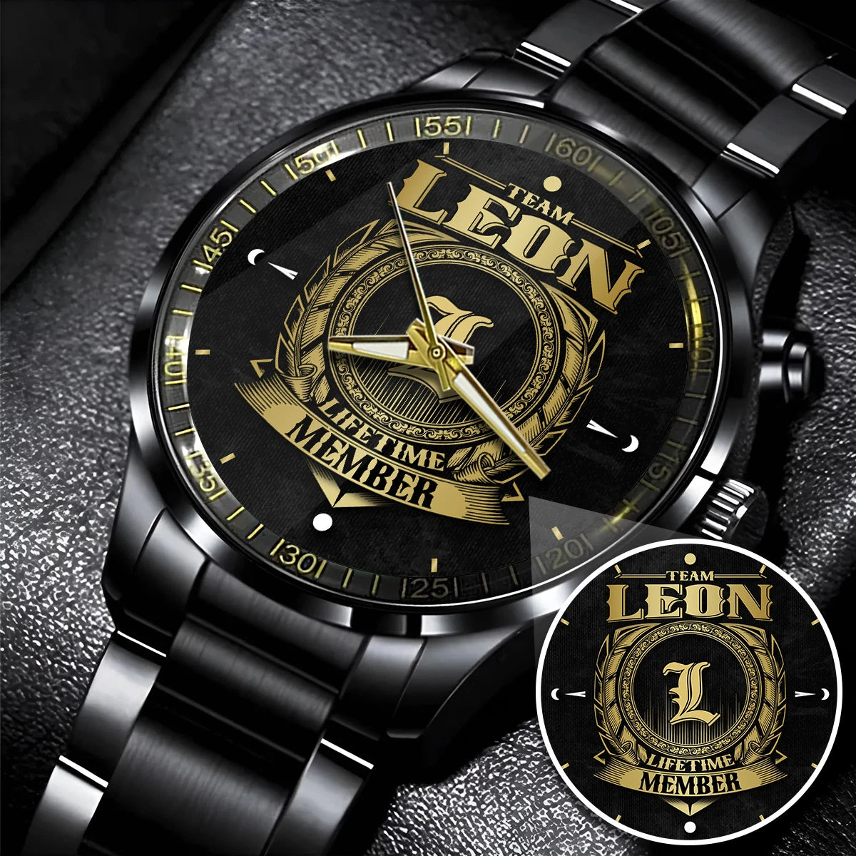 LEON 13K1-444 Personalized Watch, Premium Gift for Anniversary