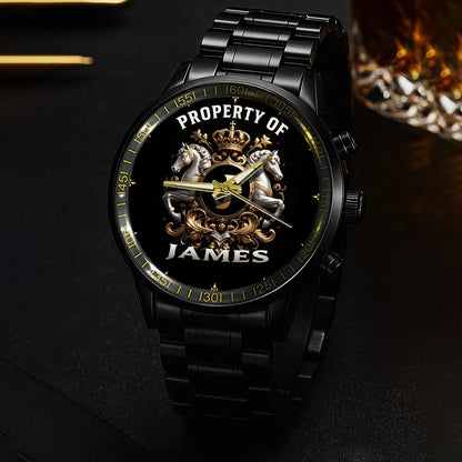Property Of Your Name Horses Watch JAMES M1-W17