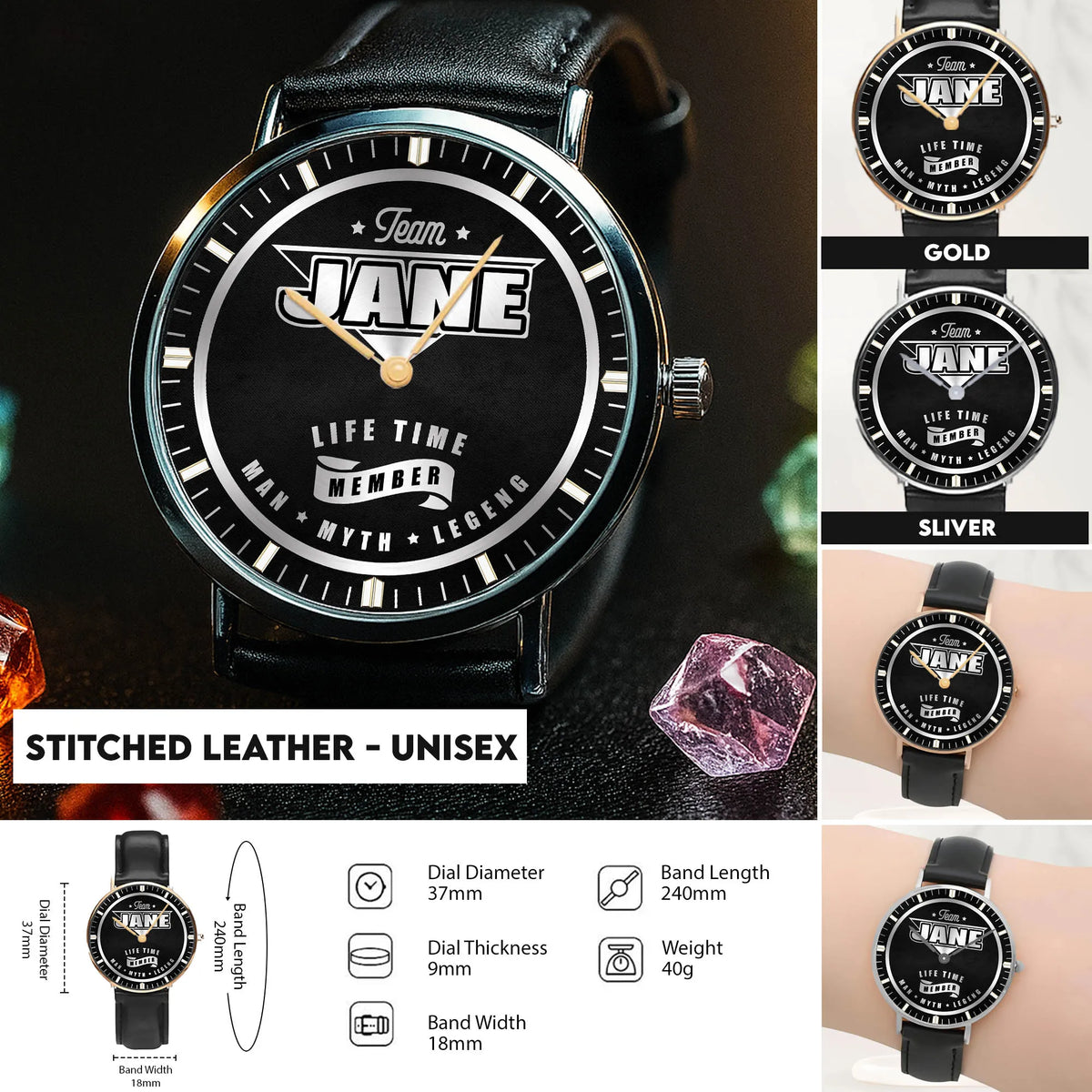 Stitched Leather - Unisex