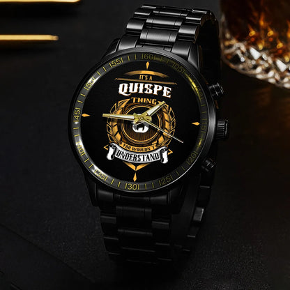 QUISPE 13K8-434 Personalized Watch, Premium Gift for Anniversary