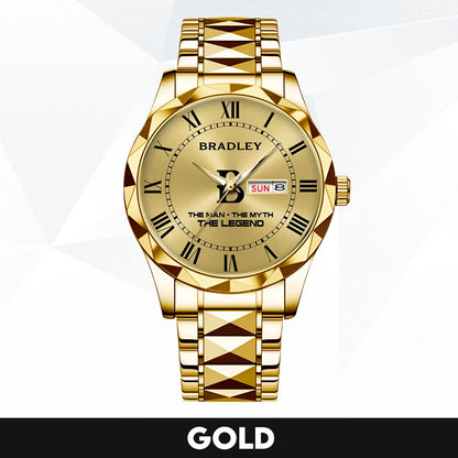 The Man The Myth The Legend Gold Watch BRADLEY M1-W37