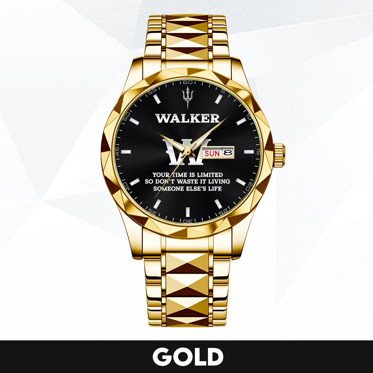 Your Time Is Limited Don't Waste It Living Someone Else's Life Silver Watch WALKER M1-W30