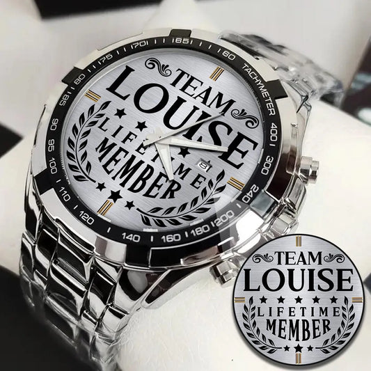 LOUISE 13K1-437 Alloy-Quatz-Men Watch, Personalized Premium Gift for Anniversary