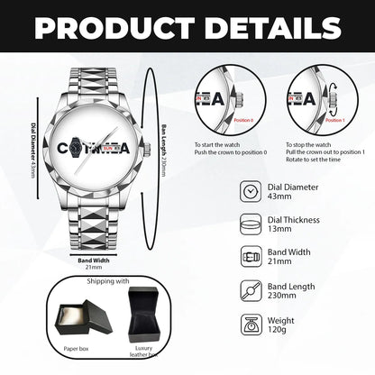 LESLIE 13K1-437 Luxury Alloy-Men Watch, Personalized Premium Gift for Anniversary