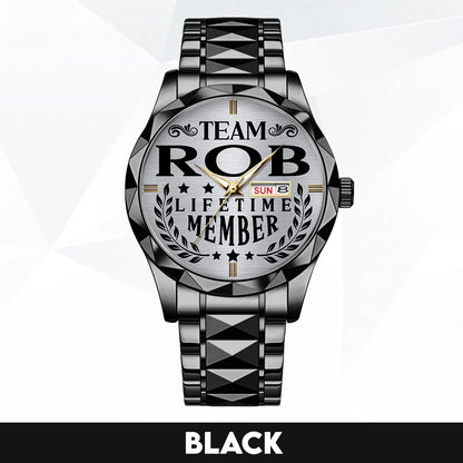 ROB 13K1-437 Luxury Alloy-Men Watch, Personalized Premium Gift for Anniversary