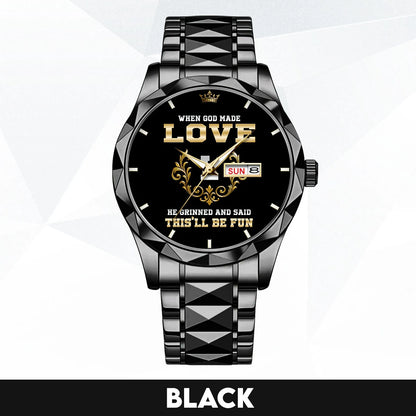 God Made Your Name Royal Watch LOVE M1-W14
