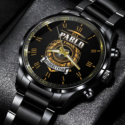 PABLO 13K1-86 Personalized Watch, Premium Gift for Anniversary