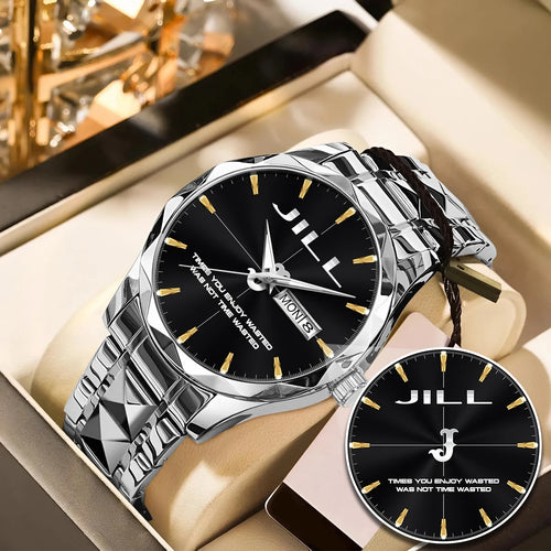 Gold & Black Watch Time You Enjoy Wasting Was Not Time Wasted JILL M1-W35