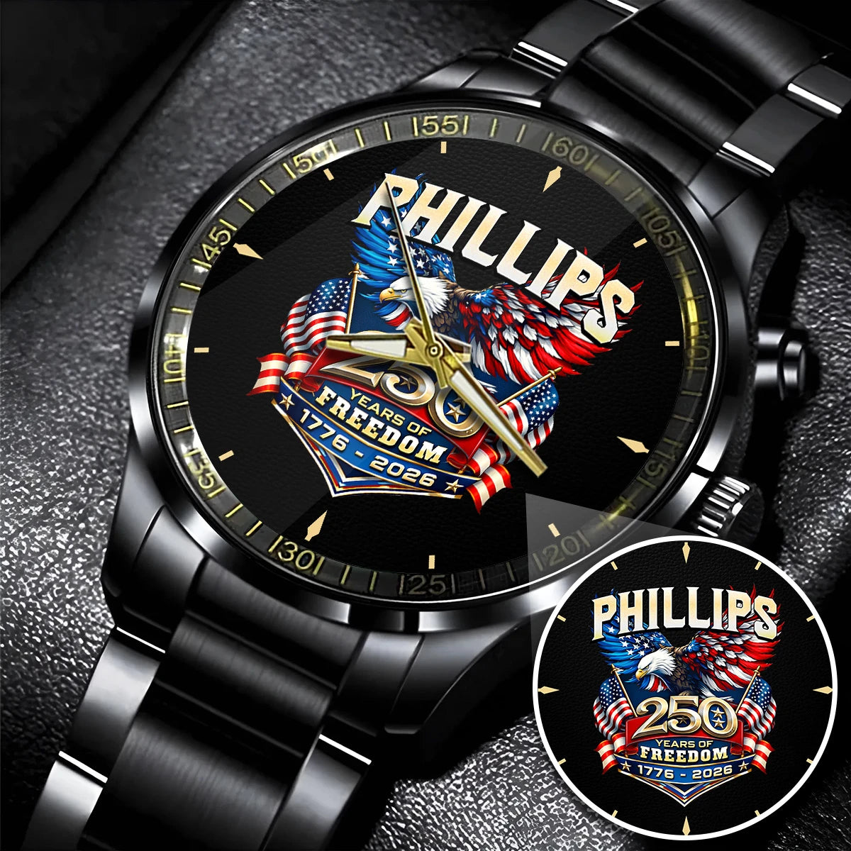 PHILLIPS 13K1-455 ...250 Years Of Freedom 1776-2026