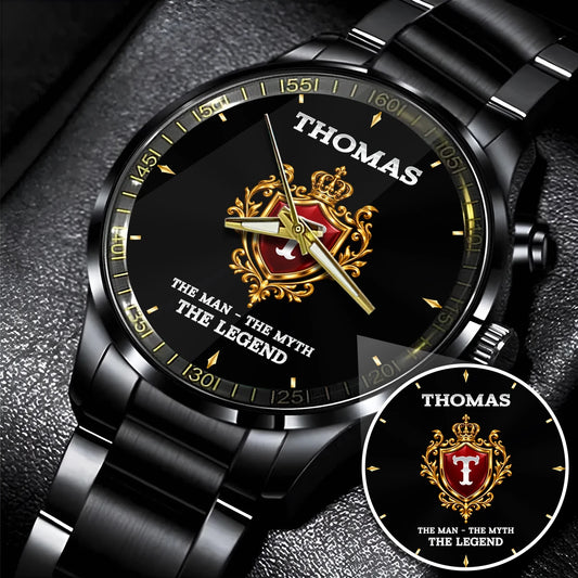 The Man The Myth The Legend Gold Crest Watch THOMAS M1-W23