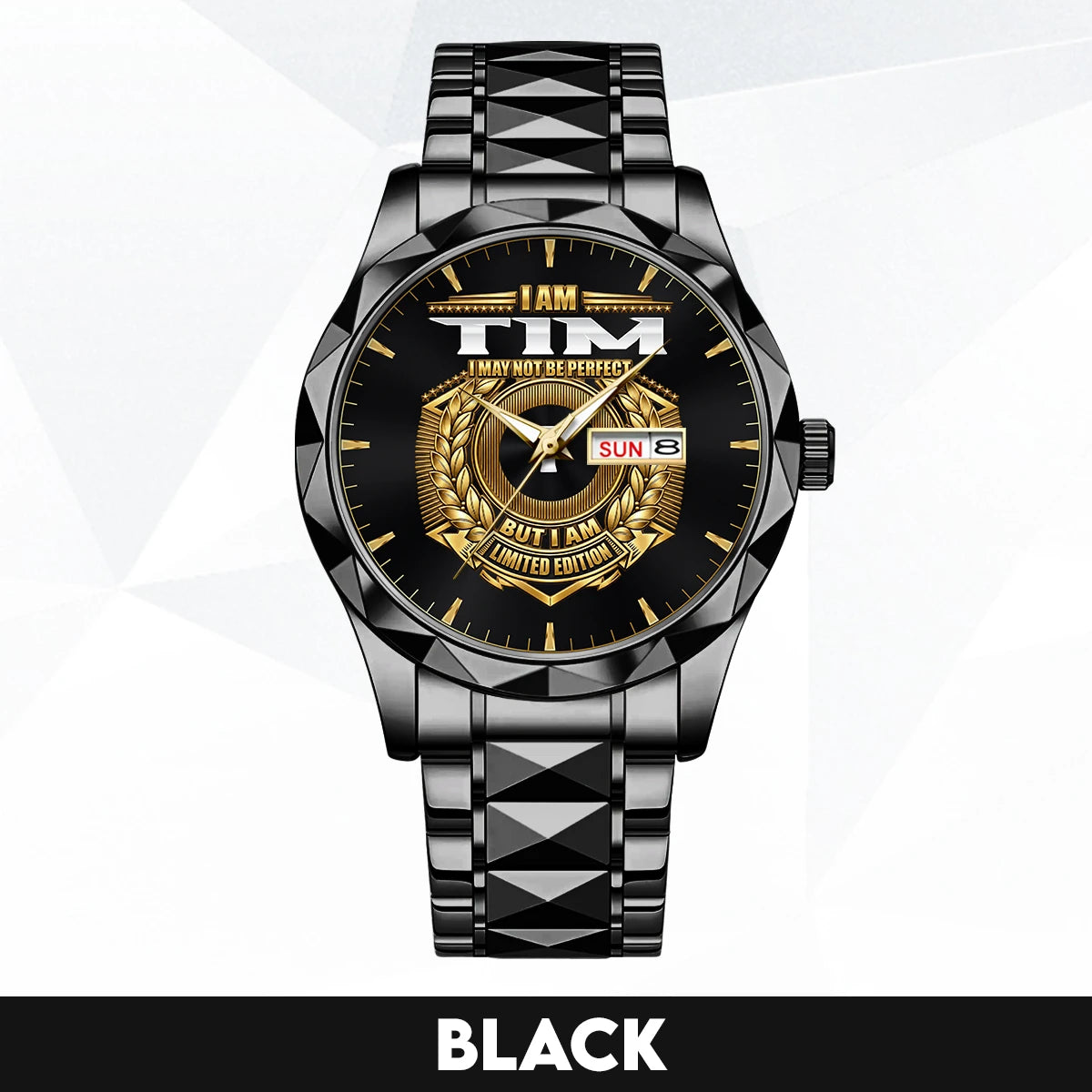 I Am Name I May Not Be Perfect Gold Watch TIM M1-W41