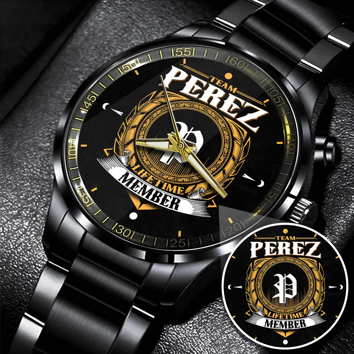 PEREZ 13K1-445 Personalized Watch, Premium Gift for Anniversary