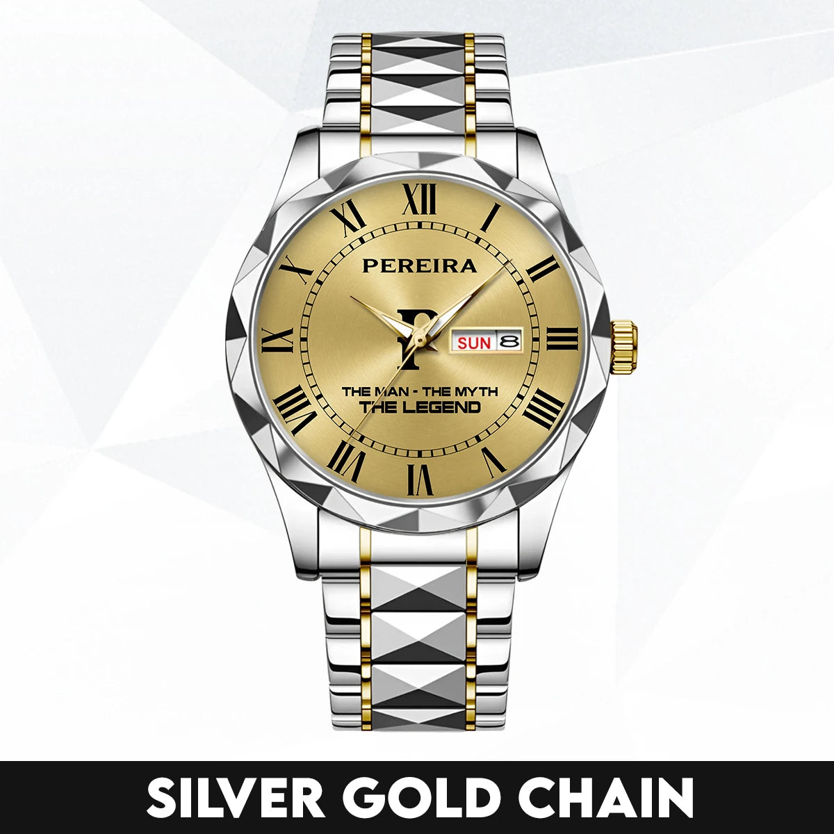 The Man The Myth The Legend Gold Watch PEREIRA M1-W37