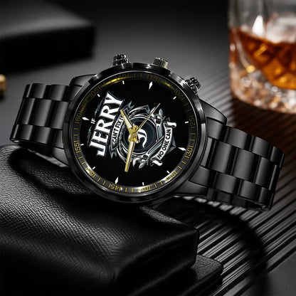 JERRY 13K1-447 – Personalized Name Watch “If Can’t Fix It, No One Can”