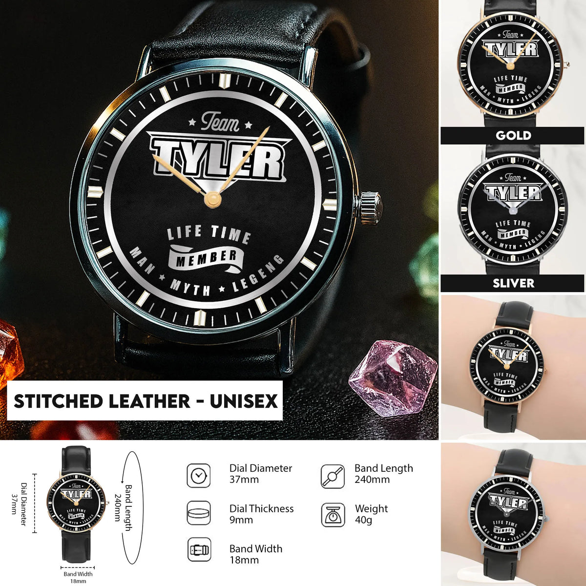Stitched Leather - Unisex
