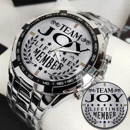 JOY 13K1-437 Alloy-Quatz-Men Watch, Personalized Premium Gift for Anniversary