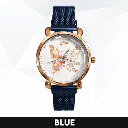 They Whisper To Her You Can't Withstand The Storm Golden Rose Watch ELLEN M1-W19