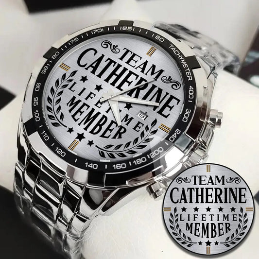 CATHERINE 13K1-437 Alloy-Quatz-Men Watch, Personalized Premium Gift for Anniversary