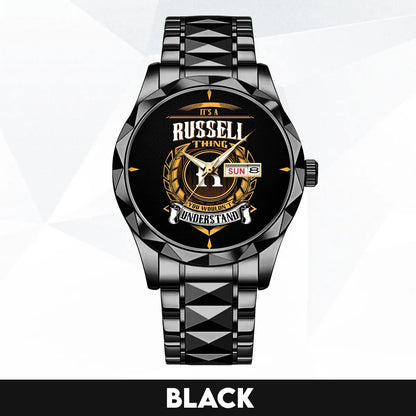 RUSSELL 13K1-434 Luxury Alloy-Men Watch, Personalized Premium Gift for Anniversary