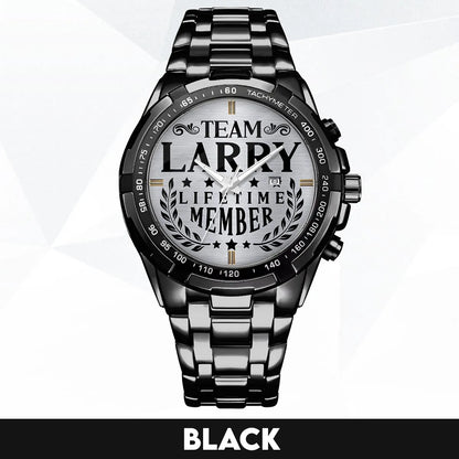 LARRY 13K1-437 Alloy-Quatz-Men Watch, Personalized Premium Gift for Anniversary