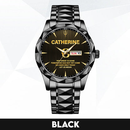 Yesterday Is Gone Mother Teresa Quote Watch CATHERINE M1-W38