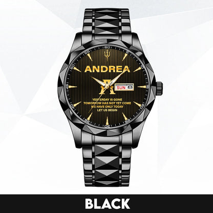 Yesterday Is Gone Mother Teresa Quote Watch ANDREA M1-W38