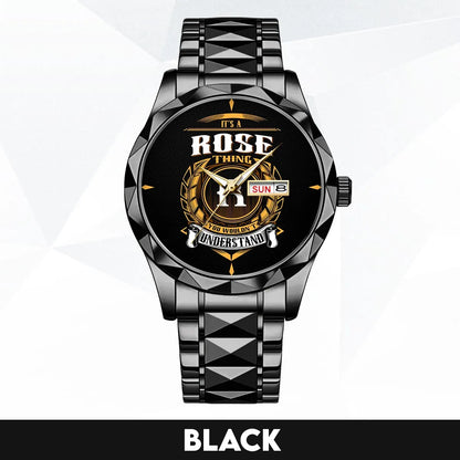 ROSE 13K1-434 Luxury Alloy-Men Watch, Personalized Premium Gift for Anniversary