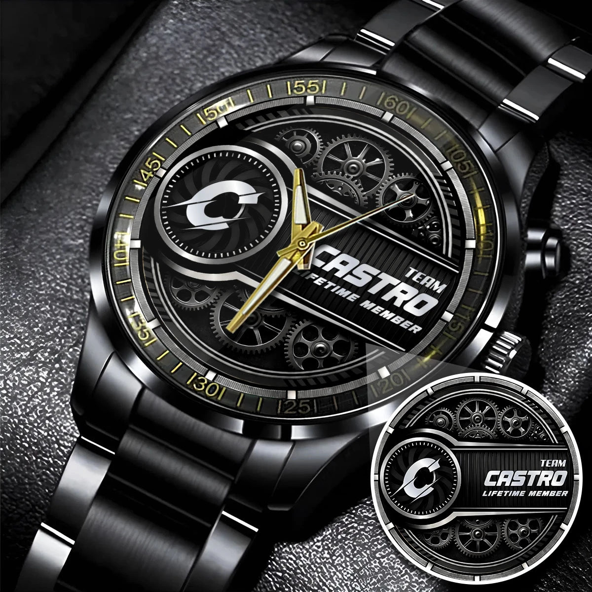 CASTRO 13K1-441 Personalized Watch, Premium Gift for Anniversary