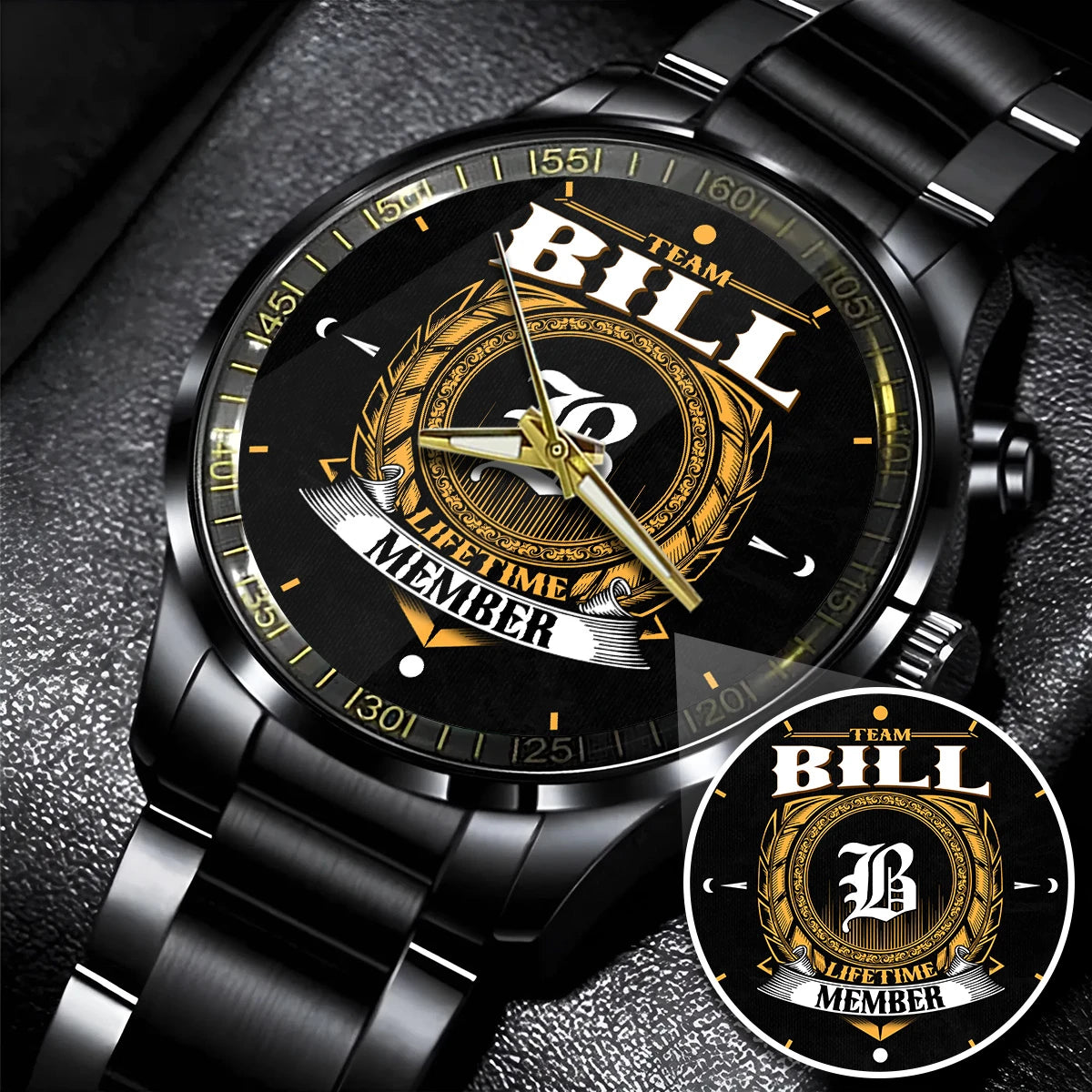 BILL 13K1-445 Personalized Watch, Premium Gift for Anniversary