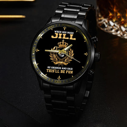 God Made Your Name Custom Watch JILL M1-W12