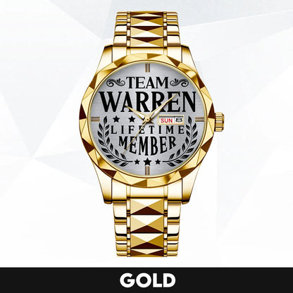 WARREN 13K1-437 Luxury Alloy-Men Watch, Personalized Premium Gift for Anniversary