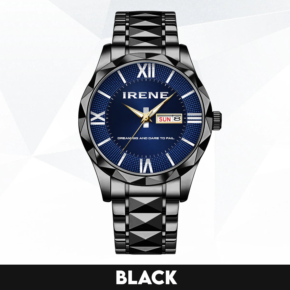 Blue & Silver Watch Dream Big and Dare to Fail IRENE M1-W36
