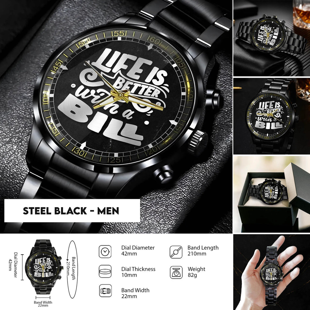 Steel Black - Men