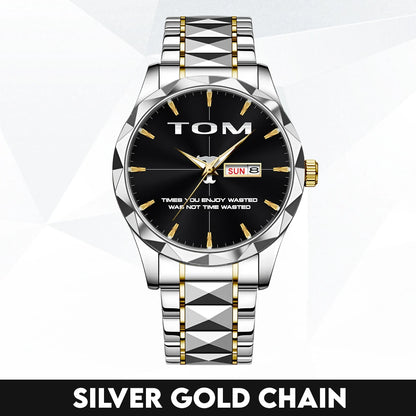 Gold & Black Watch Time You Enjoy Wasting Was Not Time Wasted TOM M1-W35