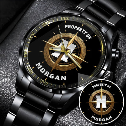 Property Of Your Name Compass Watch MORGAN M1-W18