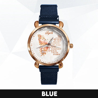 They Whisper To Her You Can't Withstand The Storm Golden Rose Watch APRIL M1-W19