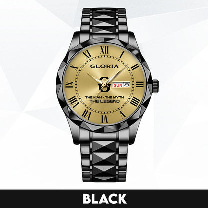 The Man The Myth The Legend Gold Watch GLORIA M1-W37