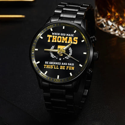 When God Made He Grinned And Said This'll Be Fun Watch THOMAS M1-W7