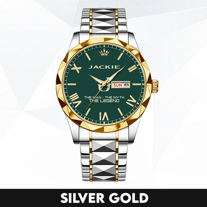 The Man The Myth The Legend Gold & Green Watch JACKIE M1-W32