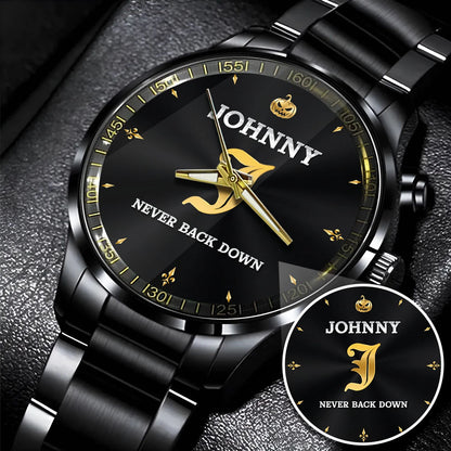 Never Back Down Halloween Pumpkin Watch JOHNNY M1-W20