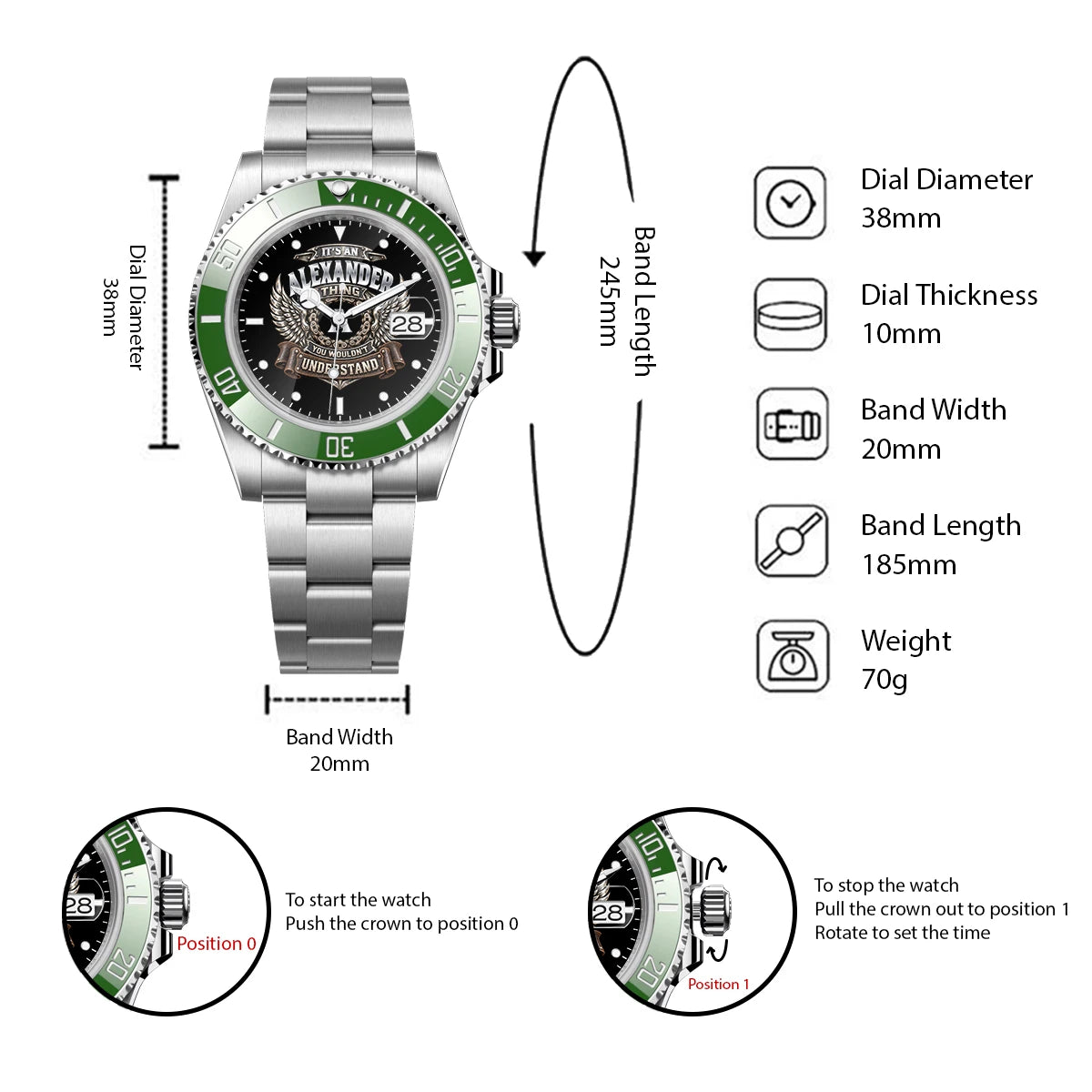 It's a Your Name Thing You Wouldn't Understand Metal Wings Watch ALEXANDER M1-W43