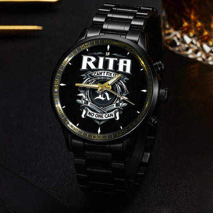 RITA 13K1-447 – Personalized Name Watch “If Can’t Fix It, No One Can”