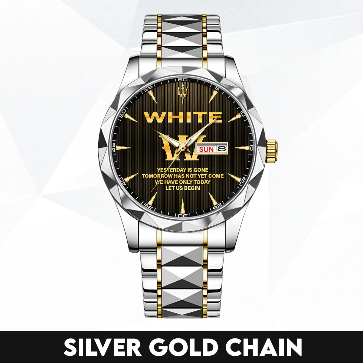 Yesterday Is Gone Mother Teresa Quote Watch WHITE M1-W38
