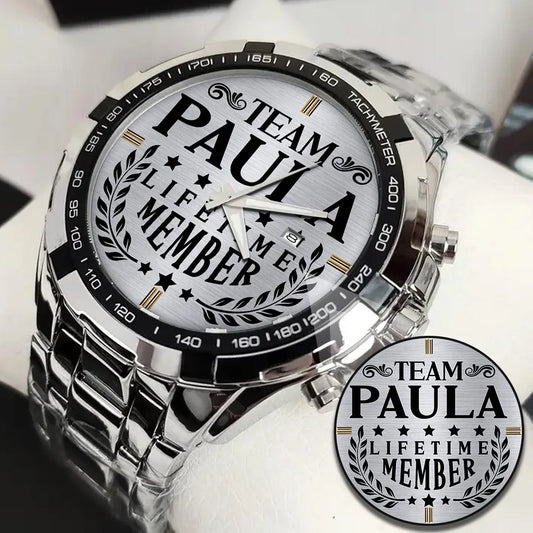 PAULA 13K1-437 Alloy-Quatz-Men Watch, Personalized Premium Gift for Anniversary